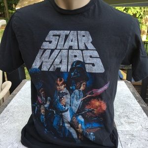STAR WARS Black T-Shirt Characters size Medium